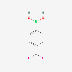 (4-(DIFLUOROMETHYL)PHENYL)BORONIC ACID structure, CAS 946525-43-5