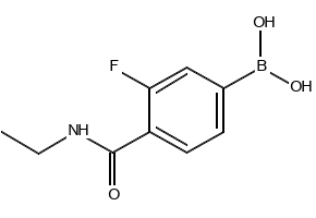 (4-(ETHYLCARBAMOYL)-3-FLUOROPHENYL)BORONIC ACID structure, CAS 874289-12-0