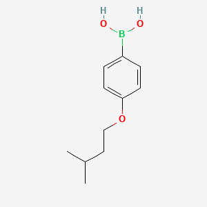 (4-(ISOPENTYLOXY)PHENYL)BORONIC ACID structure, CAS 1198156-69-2