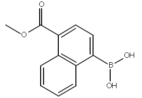 (4-(METHOXYCARBONYL)NAPHTHALEN-1-YL)BORONIC ACID structure, CAS 957034-67-2