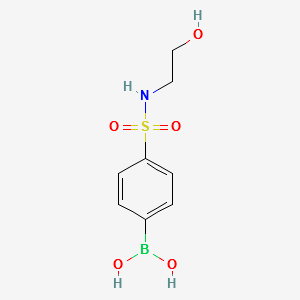 (4-(N-(2-HYDROXYETHYL)SULFAMOYL)PHENYL)BORONIC ACID structure, CAS 850568-77-3