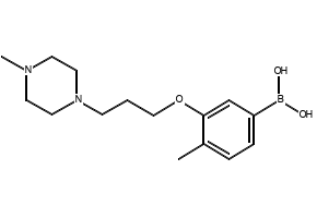(4-(N-(3-(4-METHYLPIPERAZIN-1-YL)PROPYL)SULFAMOYL)PHENYL)BORONIC ACID structure, CAS 486422-69-9