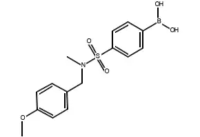 (4-(N-(4-METHOXYBENZYL)-N-METHYLSULFAMOYL)PHENYL)BORONIC ACID structure, CAS 913835-54-8