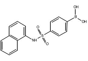 (4-(N-(NAPHTHALEN-1-YL)SULFAMOYL)PHENYL)BORONIC ACID structure, CAS 957120-95-5