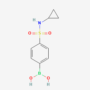 (4-(N-CYCLOPROPYLSULFAMOYL)PHENYL)BORONIC ACID structure, CAS 871329-67-8