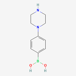 (4-(PIPERAZIN-1-YL)PHENYL)BORONIC ACID structure, CAS 513246-99-6