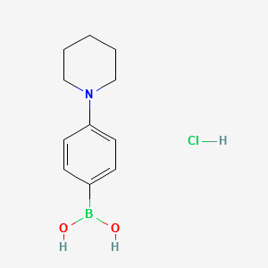 (4-(PIPERIDIN-1-YL)PHENYL)BORONIC ACID HYDROCHLORIDE structure, CAS 229009-42-1