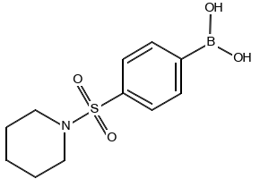 (4-(PIPERIDIN-1-YLSULFONYL)PHENYL)BORONIC ACID structure, CAS 486422-58-6