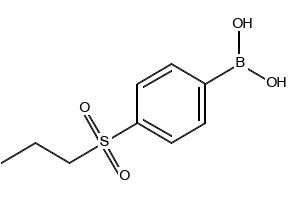 (4-(PROPYLSULFONYL)PHENYL)BORONIC ACID structure, CAS 1217501-34-2