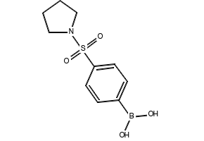 (4-(PYRROLIDIN-1-YLSULFONYL)PHENYL)BORONIC ACID structure, CAS 486422-57-5