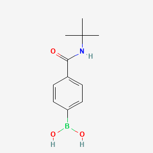 (4-(TERT-BUTYLCARBAMOYL)PHENYL)BORONIC ACID structure, CAS 850568-14-8