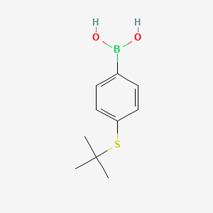(4-(TERT-BUTYLTHIO)PHENYL)BORONIC ACID structure, CAS 820972-68-7
