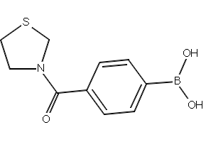 (4-(THIAZOLIDINE-3-CARBONYL)PHENYL)BORONIC ACID structure, CAS 850589-33-2