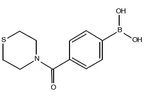 (4-(THIOMORPHOLINE-4-CARBONYL)PHENYL)BORONIC ACID structure, CAS 850568-28-4