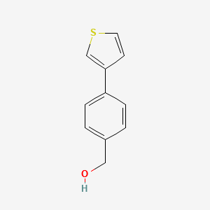 (4-(THIOPHEN-3-YL)PHENYL)METHANOL structure, CAS 160278-20-6