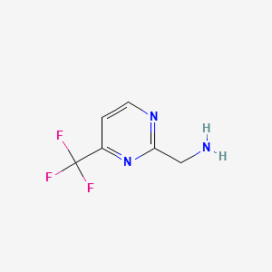 (4-(TRIFLUOROMETHYL)PYRIMIDIN-2-YL)METHANAMINE structure, CAS 944902-50-5