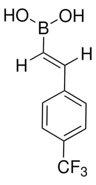 (4-(TRIFLUOROMETHYL)STYRYL)BORONIC ACID structure, CAS 352525-91-8