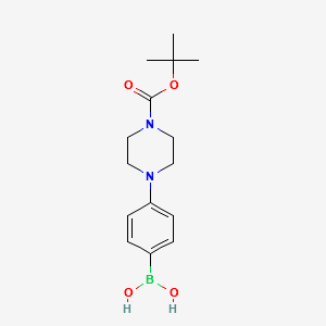 (4-[4-(TERT-BUTOXYCARBONYL)PIPERAZIN-1-YL]PHENYL)BORONIC ACID structure, CAS 457613-78-4