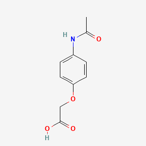 (4-ACETAMIDOPHENOXY)ACETIC ACID structure, CAS 39149-13-8