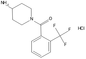 (4-AMINOPIPERIDIN-1-YL)(PHENYL)METHANONE HYDROCHLORIDE structure, CAS 150514-60-6