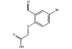 (4-BROMO-2-FORMYLPHENOXY)ACETIC ACID structure, CAS 24589-89-7