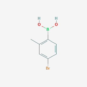 (4-BROMO-2-METHYLPHENYL)BORONIC ACID structure, CAS 221006-71-9