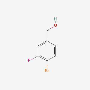 (4-BROMO-3-FLUOROPHENYL)METHANOL structure, CAS 222978-01-0