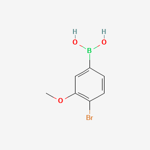 (4-BROMO-3-METHOXYPHENYL)BORONIC ACID structure, CAS 1256345-59-1