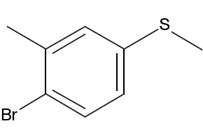 (4-BROMO-3-METHYLPHENYL)(METHYL)SULFANE structure, CAS 90532-02-8