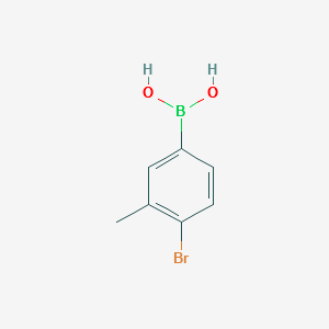 (4-BROMO-3-METHYLPHENYL)BORONIC ACID structure, CAS 221006-67-3