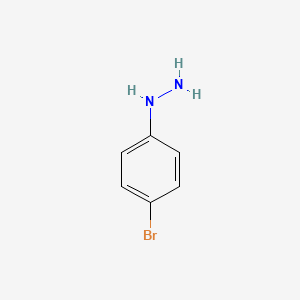 (4-BROMOPHENYL)HYDRAZINE structure, CAS 589-21-9