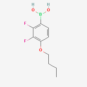 (4-BUTOXY-2,3-DIFLUOROPHENYL)BORONIC ACID structure, CAS 156487-12-6