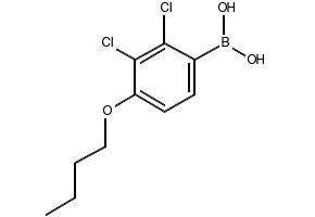 (4-BUTOXY-3,5-DICHLOROPHENYL)BORONIC ACID structure, CAS 1218790-72-7
