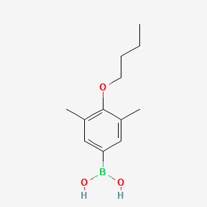 (4-BUTOXY-3,5-DIMETHYLPHENYL)BORONIC ACID structure, CAS 845551-41-9