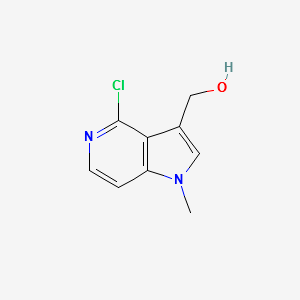 (4-CHLORO-1-METHYL-1H-PYRROLO[3,2-C]PYRIDIN-3-YL)METHANOL structure, CAS 97989-54-3