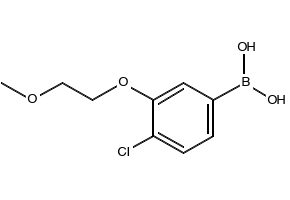 (4-CHLORO-2-(2-METHOXYETHOXY)PHENYL)BORONIC ACID structure, CAS 1256354-97-8