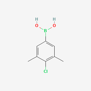 (4-CHLORO-3,5-DIMETHYLPHENYL)BORONIC ACID structure, CAS 1056475-86-5