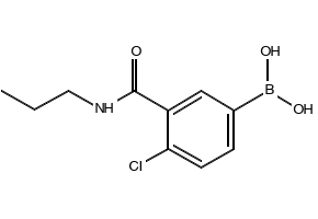 (4-CHLORO-3-(PROPYLCARBAMOYL)PHENYL)BORONIC ACID structure, CAS 871332-93-3