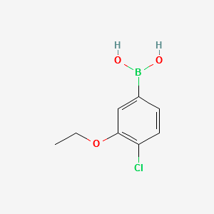 (4-CHLORO-3-ETHOXYPHENYL)BORONIC ACID structure, CAS 900174-62-1