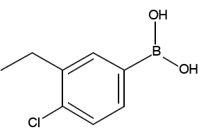 (4-CHLORO-3-ETHYLPHENYL)BORONIC ACID structure, CAS 918810-94-3