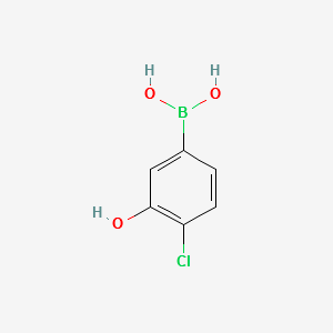 (4-CHLORO-3-HYDROXYPHENYL)BORONIC ACID structure, CAS 915201-06-8