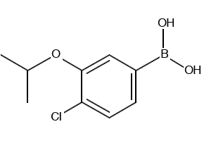 (4-CHLORO-3-ISOPROPOXYPHENYL)BORONIC ACID structure, CAS 1256346-35-6