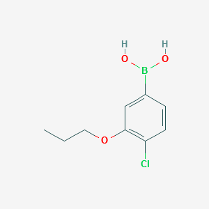 (4-CHLORO-3-PROPOXYPHENYL)BORONIC ACID structure, CAS 681292-77-3