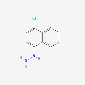 (4-CHLORONAPHTHALEN-1-YL)HYDRAZINE HYDROCHLORIDE structure, CAS 101851-40-5