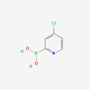 (4-CHLOROPYRIDIN-2-YL)BORONIC ACID structure, CAS 870459-91-9