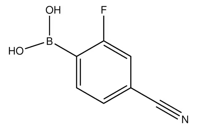 (4-CYANO-2-FLUOROPHENYL)BORONIC ACID structure, CAS 1150114-77-4