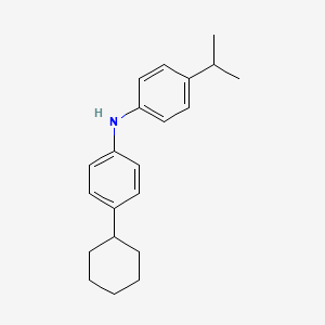 (4-CYCLOHEXYLPHENYL)-(4-ISOPROPYLPHENYL)AMINE structure, CAS 886365-92-0