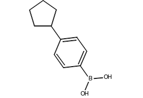 (4-CYCLOPENTYLPHENYL)BORONIC ACID structure, CAS 945837-57-0