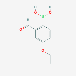 (4-ETHOXY-2-FORMYLPHENYL)BORONIC ACID structure, CAS 1106867-72-4