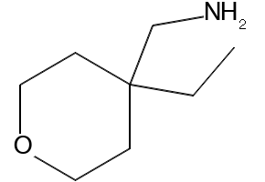 (4-ETHYLTETRAHYDRO-2H-PYRAN-4-YL)METHANAMINE structure, CAS 1142202-08-1
